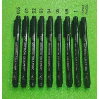 Set Marcadores Rapidograph x9