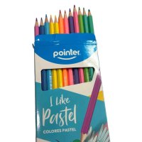 Lapices de Colores Pastel Hex Pointer x12