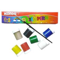 Tempera Kores 7 Colores con Pincel