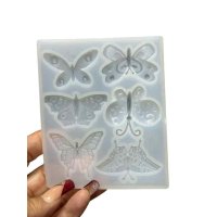 Molde Silicón Mariposa Resina Masaflex